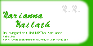 marianna mailath business card